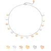 inSCINTILLE Collana con Stelle e Cuori Pendenti Donna in Acciaio Inossidabile con Chiusura Regolabile, Collana Stelline multifilo ad 1/2/3 Fili con Confezione Regalo (Stelle 1 Filo - Multicolor)
