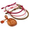 LUCKY BUDDHIST - Tibetan Lucky Bracelets + Buddhist Gift! Friendship bracelets for women men teenagers adjustable size Handmade with rope knots. Purple rose gold