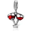 MariaFonte Charm New 2025 Compatibile Tutte Marche Bracciali Collane Bicchieri Calici Portafortuna Argento Compleanno Anniversario Ciondoli Originale Offerte Amicizia Mamma Bead Cuore Natale Pendente