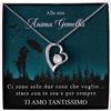 NONNA PROFESSIONISTA Collana Donna Moglie Amore Fidanzata Argento Idee Regali per lei, Anniversario Matrimonio Compleanno o Natale - Cofanetto con DEDICA incluso (Argento - Alla mia Anima Gemella 2)