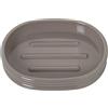 DRW Portasapone da bagno acrilico in beige 2x12x9 cm