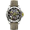 BODERRY Urban Titanium - Orologio da polso da uomo, automatico, meccanico, impermeabile, a carica automatica, luminoso, analogico, Giallo/G, Cinturino