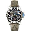 BODERRY Urban Titanium - Orologio da polso da uomo, automatico, meccanico, impermeabile, a carica automatica, luminoso, analogico, Blu/G, Cinturino