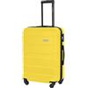 BARRENS Valigia media | Valigia business | 66x46x26 cm | 60 L | Materiale ABS | Serratura a cifratura | 4 360 ruote | Compatibile con le compagnie aeree | Giallo