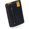 GUGGIARI® Portafoglio Uomo in Pelle di Qualità - Morbido Portafoglio Uomo Slim con Porta Carte di Credito, Portamonete e Contanti - Compatto Porta Carte Credito Uomo con Protezione RFID (B&R)
