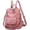 UBAYMAX Zaino Donna Casual alla Moda, Borsa Zainetto Rosa in PU Pelle, Daypack Multifunzione per Scuola/Lavoro/Viaggio/Shopping/Uso Quotidiano, Zaino Multi-Tasca con Design Versatile