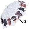 VON LILIENFELD® Ombrello Cane Quartetto di cuccioli Pioggia Lungo Classico Automatico Donna Uomo Bambini