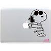 Artstickers - Adesivo per Portatile da 11 e 13Snoopy Cool per MacBook PRO Air Mac Portatile Colore Nero Regalo Spilart Marca Registrato