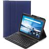 C/N Tastiera Custodia per Lenovo Tab M10 TB-X605/TB-X505 - QWERTY Ultra PU Custodia con Supporto con Cover Tastiera Rimovibile Wireless Keyboard per Lenovo Tab M10 TB-X605F/L TB-X505F/L 10,1 Pollici, Blu