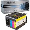 alphaink 4 Cartucce d'Inchiostro Compatibili con HP 903 903XL per stampanti HP OfficeJet PRO 6900, 6978, 6975, 6970, 6968, 6960, 6950, 6868, 6860 OfficeJet 6950 (1 Nero, 1 Ciano, 1 Magenta, 1 Giallo)