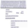 YMDK Keycap PBT spesso con profilo ISO per tastiera meccanica MX YMD96 KBD75 104 87 61 (ISO italiano bianco)