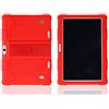 Hikaka Custodia Universale in Silicone Antiurto per Tablet PC Android da 10,1 Pollici, Custodia Protettiva Resistente agli Urti per Tutto Il Corpo (Red)