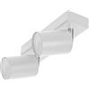 Adviti DOA SP 2, Faretti Led da Soffitto Orientabili - max. 2x50W, IP20, GU10 (Lampadina Acquistata Separatamente) (Bianco)