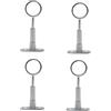 DOJA Barcelona | Supporto per Asta Armadio Rotondo | Ø25mm | 4Pz | Reggitubo Armadio Rotondo per Soffitto | Ganci Appendiabiti Rotondi da Armadio, Barra Appendiabiti, Tenda Doccia, Bastone Tenda