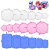 dgn 18 Pezzi Coperchi In Silicone Estensibile, Riutilizzabile, Stretch per Barattoli Ciotole
