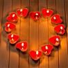 Shalwinn Candele Amore Galleggiante Senza Fumo Candele Romantico Moderno Rosso a Forma di Cuor（50 pcs）