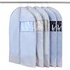 Niviy 5 PCS Custodie Abiti Armadio 60X100CM Grigio Porta Abiti da Viaggio,Con Finestra di Visualizzazione Borsa Porta Abiti, Adatto per Contenitori per Armadio di Camicie Abiti Gonne Giacche Piumini
