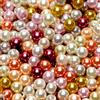 TOAOB THE ONE AND ONLY BABY TOAOB 500 Pezzi Perle per Braccialetti 6 mm 10 Colori Perla Vetro per Bigiotteria Decorative Perline per Fai Da Te Artigianato Gioielli Collane Bracciali