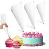 YOUYIKE 3 Pezzi sac a Poche Cotone, 45/40/35cm sac a Poche Professionali, sac a Poche Riutilizzabile, sac a Poche Stoffa per Cottura Dolci, Biscotti, Cupcake
