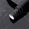 Arthome WALL DECOR Arthome Pellicola Adesiva per mobili Marmo Nero, 44cmx3m Carta da Parati Rimovibile pellicola Decorativa per mobili cucina, armadio, rivestimento scaffale, adesivo in vinile impermeabile