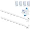 Venwemong 2 Pezzi Asta per Tende Plastica Regolabile Bastoni per Tende Estensibili per Finestre Armadietto Aste per Barre Palo Binari per Tende Autoadesivo per Casa, Bianco, 30-50CM