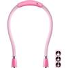 SingHong Lampada da lettura a LED a libro con luce USB ricaricabile, vivavoce, 4 lampadine a LED, 4 luminosità regolabile, per la lettura a letto o la lettura in auto (Rosa)