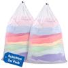 ecooe XXL Sacchetti Lavatrice Biancheria Sacche per Lavatrice in Rete Borse di Lavaggio Bianca Grandi Sacco Salvabucato Sacchetti Lavatrice - 2PCS (60x90cm)