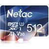 Netac 512Go Scheda Micro SD, Scheda di Memoria A1, U3, C10, V30, 4K, 667X, UHS-I Velocità fino a 100/30 MB/sec(R/W) Micro SD Card per Telefono, Videocamera, Switch, Tablet