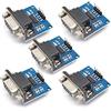 ARCELI 5 pezzi MAX3232 - Modulo di collegamento a presa TTL seriale a scheda convertitore TTL DB9 adatto per aggiornamenti di attrezzature come DVD