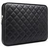 RAINYEAR make life easier RAINYEAR 16 Pollici Custodia Protettiva per Laptop PC Computer Sleeve Antiurto Impermeabile Caso Synthetic PU Leather Borsa Con Motivo a Diamante,Compatibile 16 MacBook Appositamente per A2141,Nero
