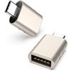 Syntech Adattatore da USB C a USB Confezione da 2 adattatori da USB-C maschio a USB3 femmina Compatibile con iPhone 17e/17pro MacBook Pro Air 2021 iMac iPad Mini 6/Pro e altri dispositivi Starlight