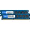 TECMIYO 16GB Kit (2x8 GB) DDR3L / DDR3 1600 MHz Udimm Ram PC3L / PC3-12800 PC3L / PC3-12800U 1,35 V / 1,5 V CL11 240 Pin Non-ECC Unbuffered 2RX8 Dual Rank Desktop Memory RAM Module