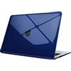 FINTIE Custodia Compatibile con MacBook Air 13 2020/2019/2018 (A2337 M1 / A2179 / A1932) - Cover Rigid Protettivo Guscio Rigido Case, Blu(Clear)