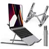 iVoler Supporto PC Portatile, Porta PC Pieghevole, Laptop Stand con 6 Tipi di Angoli Regolabili, Alluminio Ventilato Supporto per Porta Computer/MacBook/PRO/Air/iPad Laptop, 10-15,6 - Grigio