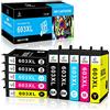 LeciRoba 603XL per Cartucce epson 603 xl multipack e per cartucce epson 603xl compatibili per Epson XP-2100 XP-2150 XP-3100 XP-3105 XP-4100 XP-4150 Workforce WF-2810 WF-2820 WF-2840 WF-2870 (10-PK)