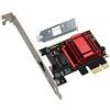 ULANSeN RTL8125B Adattatore di rete PCIe 2.5GBase-T 2500/1000/100Mbps PCI Express Gigabit scheda Ethernet RJ45 LAN Controller, supporta PXE per Windows/Linux/MAC, con basso profilo