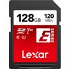 Lexar Scheda SD 128 GB, Scheda di Memoria SDXC fino a 120 MB/s in Lettura, fino a 45 MB/s in Scrittura, UHS-I, U3, V30, C10, Full-HD e 4K UHD (LSDESXX128G-BNNNG)