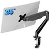 suptek Supporto per Monitor Braccio per Monitor con Molla a Gas Regolabile in Altezza per Schermi da 17-32 pollici, VESA 75/100 mm, fino a 10 kg, Ergonomico, Nero