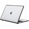 BlueSwan Custodia Compatibile con MacBook Pro 13 Pollici M2/M1 A2338 A2251 A2289 A2159 A1989 A1708 A1706 (2022-2016), Cover Rigida, Bordo in TPU Anti-Rottura - (Bordo Nero) Trasparente Opaco