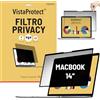 VistaProtect - Filtro Privacy Premium & Filtro Anti Luce Blu. Montaggio Magnetico. Pellicola di Protezione compatibile con Apple MacBook Pro 14 pollici M1/M3/M4/M5 (2021+)