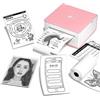 Phomemo Stampante termica M02 Mini stampante tascabile wireless Stampante per ricevute on-the-go 203 DPI per diario Regalo per bambini Rosa