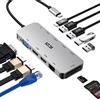 ICZI Docking Station USB C Hub Multiporta Adattatore Universale 11 in 1 con 2 HDMI, 1 VGA/Ethernet, 4 Porte USB, PD 100W, Lettore Schede Compatibile con Macbook Pro/Air, Surface Go, Dell Xps, HP