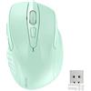 EasyULT Mouse Verticale Wireless, Mouse Portatile Ergonomico Ricaricabile  2.4G, 800/1200/1600 3 Livelli DPI Regolabile, 6 Pulsanti, Mouse Senza Fili