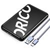 ORICO Case HDD 2.5 SATA, 6Gbps USB C 3.1 Gen 1 Case Hard Disk 2.5 per 7mm e 9,5 mm, SATA I II III, HDD, SSD Fino a 8TB, Supporto UASP, Tool Free Box Esterno 2.5 SATA(Nero)