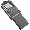KEXIN Chiavetta USB C 128GB KEXIN Pen Drive USB 3.0 e Tipo C 128 GB Dual Chiavetta USB Metallo USB 128GB Pennetta Compatibile con PC, Type C Telefoni (Huawei, Xiaomi, Oneplus) Nero