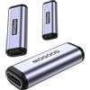 MOGOOD Accoppiatore USB C Femmina a Femmina Confezione da 3, Adattatore Prolunga Cavo Type-C, 100W PD, 40Gbps, 8K@60Hz, Thunderbolt 4/3 per Laptop, Smartphone, SSD Esterno