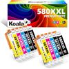 Koala 580 581 XXL Cartuccia d'inchiostro Compatibili per Canon PGI-580 CLI-581 580XXL 581XL per Pixma TR7550 TR8550 TS6150 TS6250 TS8250 TS8150 TS9550 TS6151 TS9155 TR8500 (10 Pack)