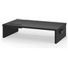BONTEC Supporto per Monitor in Legno, per Monitor da Tavolo ergonomico per Laptop, Computer, Notebook, iMac, Stampanti, Portata Fino a 30 kg, W420 x D235 x H104mm, Nero