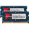Kuesuny 8GB Kit (2X4GB) DDR3 1333MHz Sodimm Ram PC3 10600 PC3 10600S 1.5V CL9 204 Pin 2RX8 Dual Rank Non-ECC Unbuffered Memory Ram