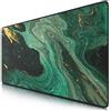 CSL-Computer CSL - XXL Tappetino per mouse di alta qualitá - Gaming mousepad extra grande 900 x 400mm - Super piacevole al tatto - Morbido Pad con base in gomma antiscivolo - Spesso 3mm - Mod. Green Marble